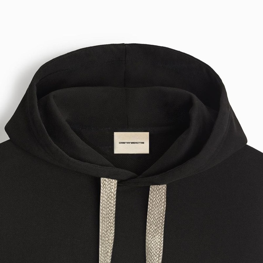 Clothing And Accessories CRISTIANZEROTRE | Hoodie Basic Black