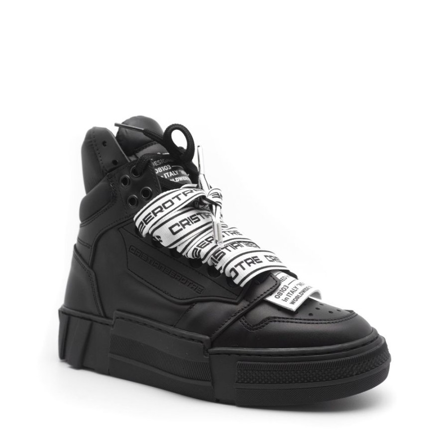 Footwear CRISTIANZEROTRE | Cristian 2 Black Tied Laces