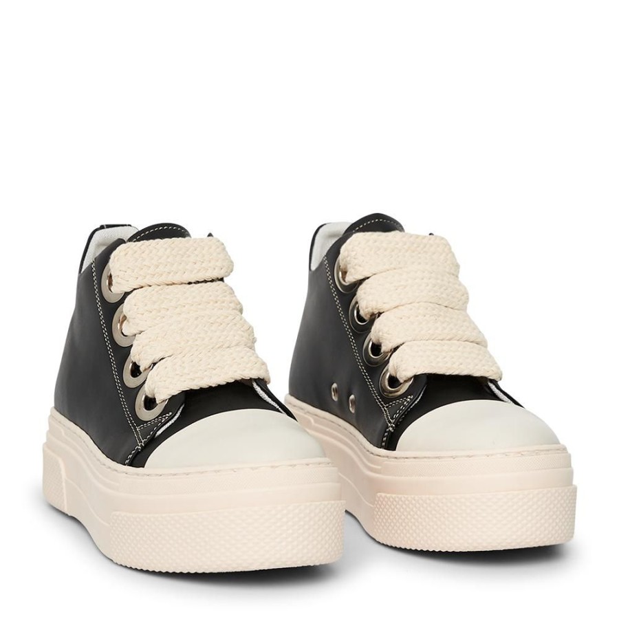 Footwear CRISTIANZEROTRE | Calipso 200 Black Cream Laces