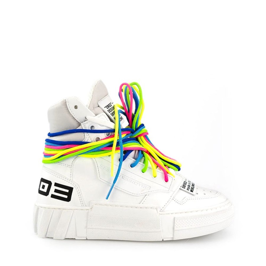 Collections CRISTIANZEROTRE | Cristian White Multicolor Laces